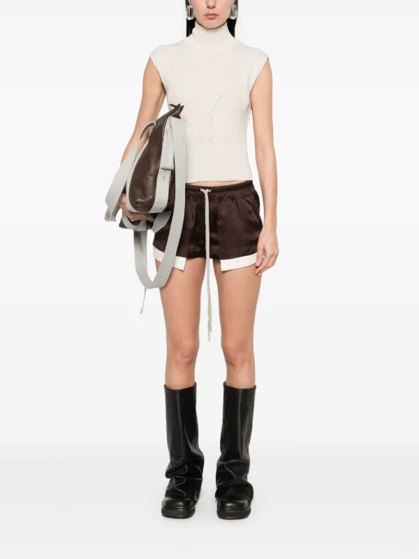 Rick Owens Fog Boxer ショートパンツ | ブラウン | FARFETCH JP