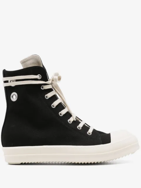Rick Owens DRKSHDW tenis altos con ojales