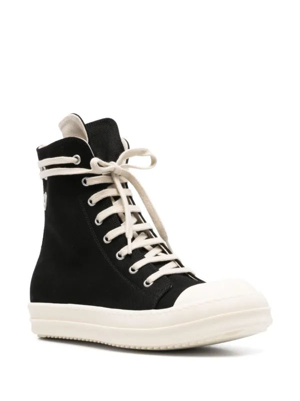 Rick Owens DRKSHDW eyelet-detail high-top Sneakers | Black