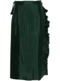 ASPESI wrap-design midi skirt - Green