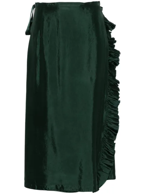 ASPESI wrap-design midi skirt