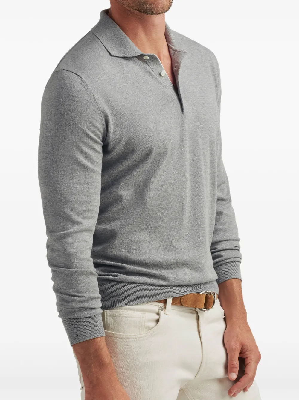 Peter Millar long-sleeve polo shirt | Image 2