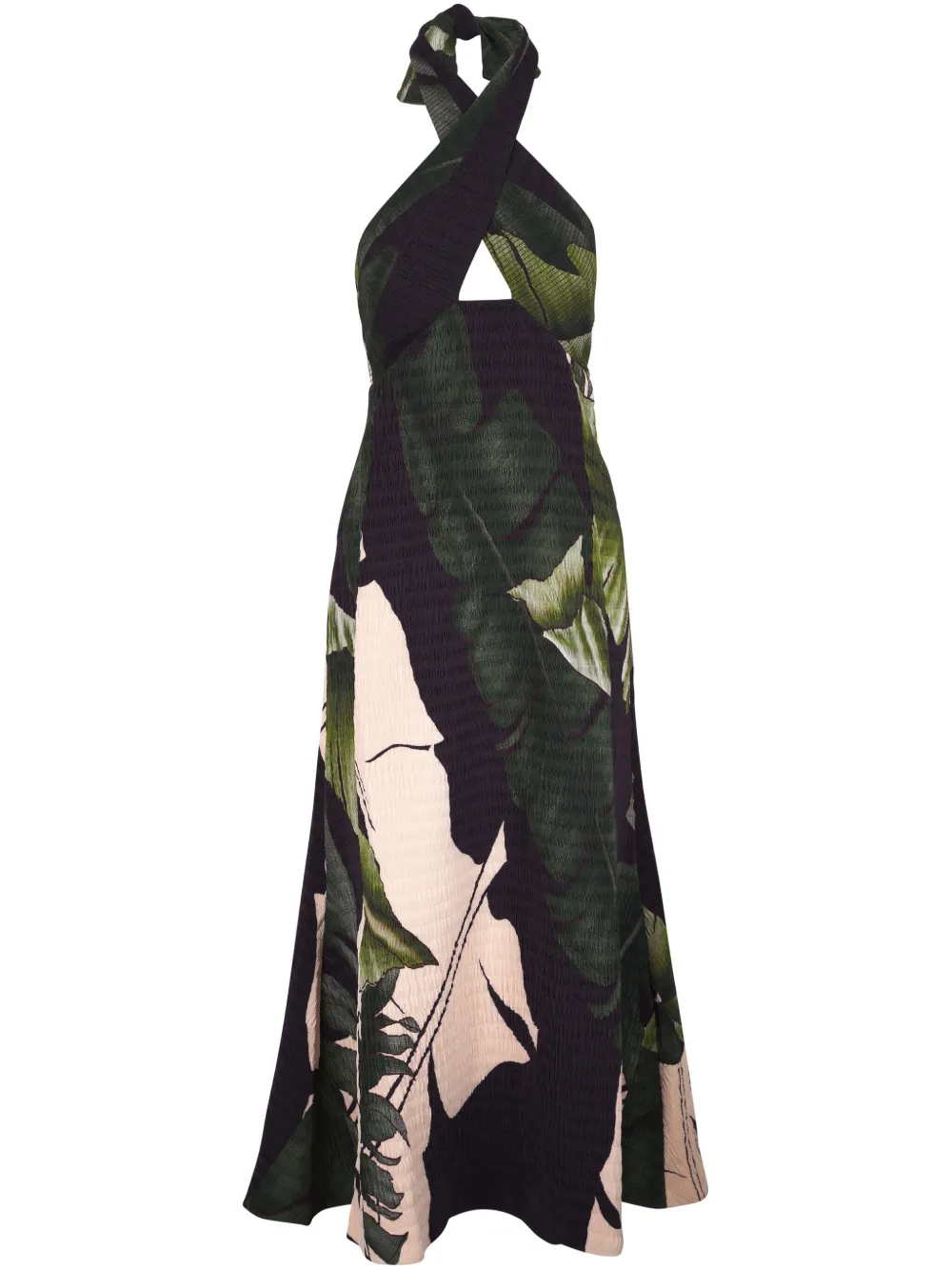 Johanna Ortiz Maxi-jurk met bloemenprint Zwart