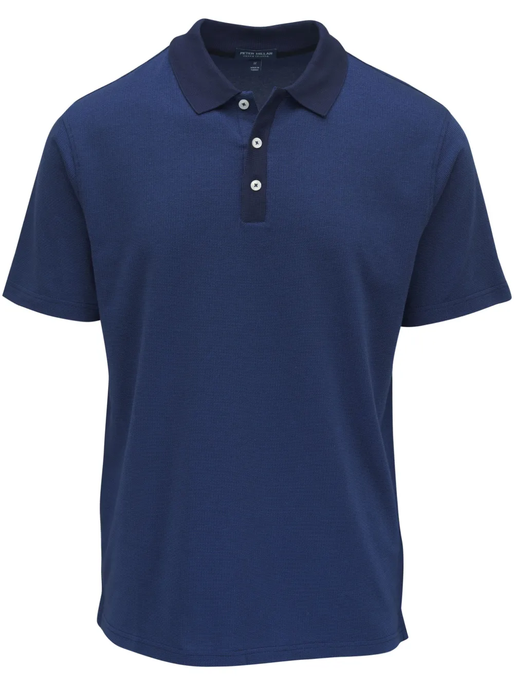 contrasting-collar polo shirt