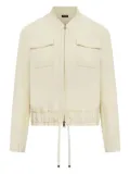 Kiton drawstring-pocket jacket - Yellow