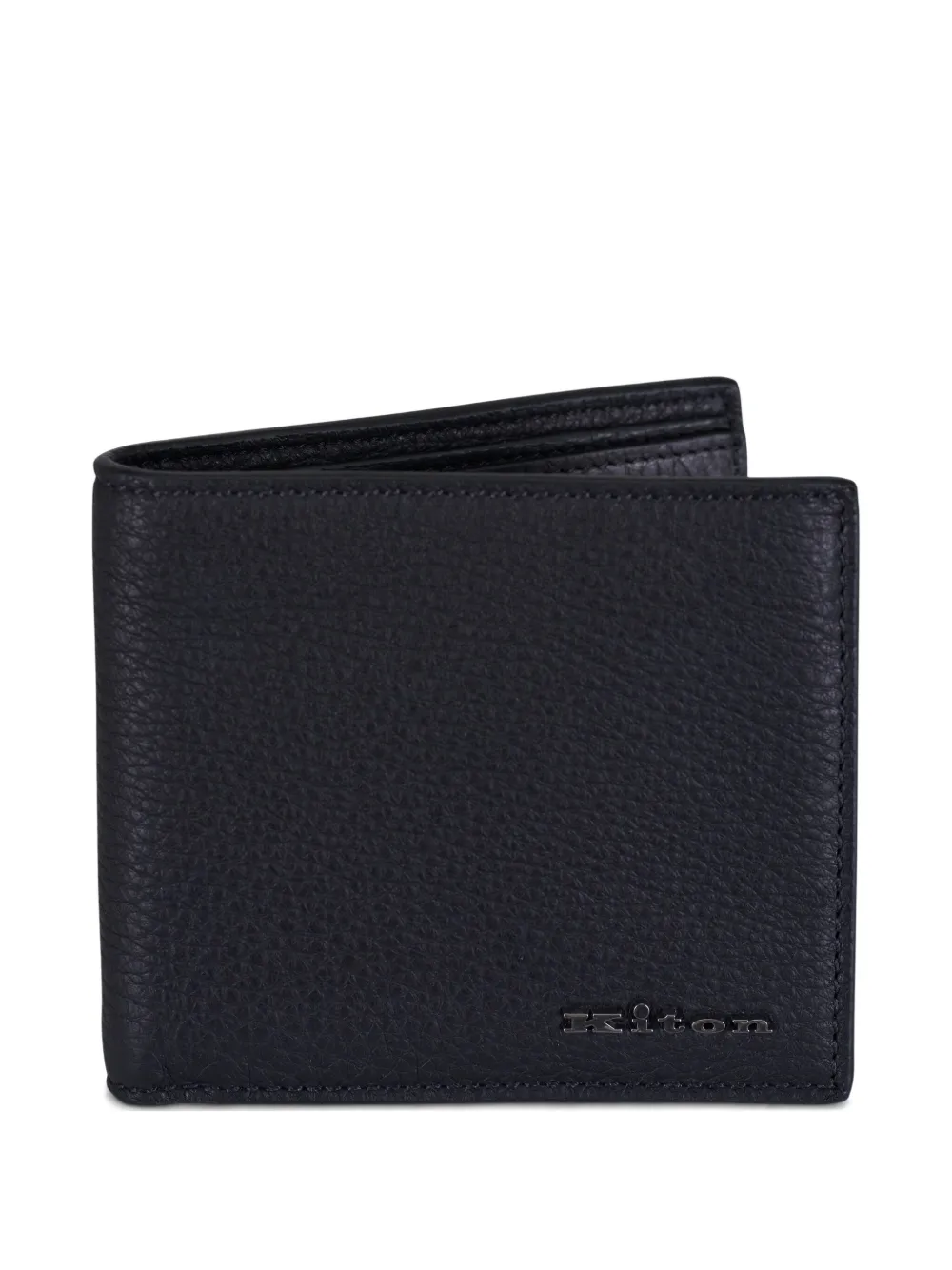 Kiton Leather Wallet In Black