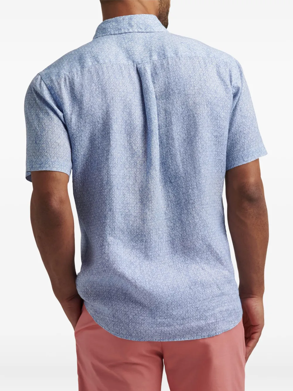 Peter Millar Overhemd met geometrische print Blauw