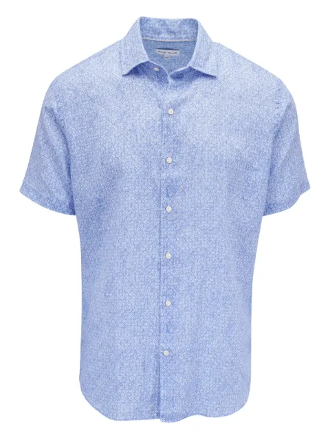 Peter Millar قميص بأكمام قصيرة وطبعة هندسية