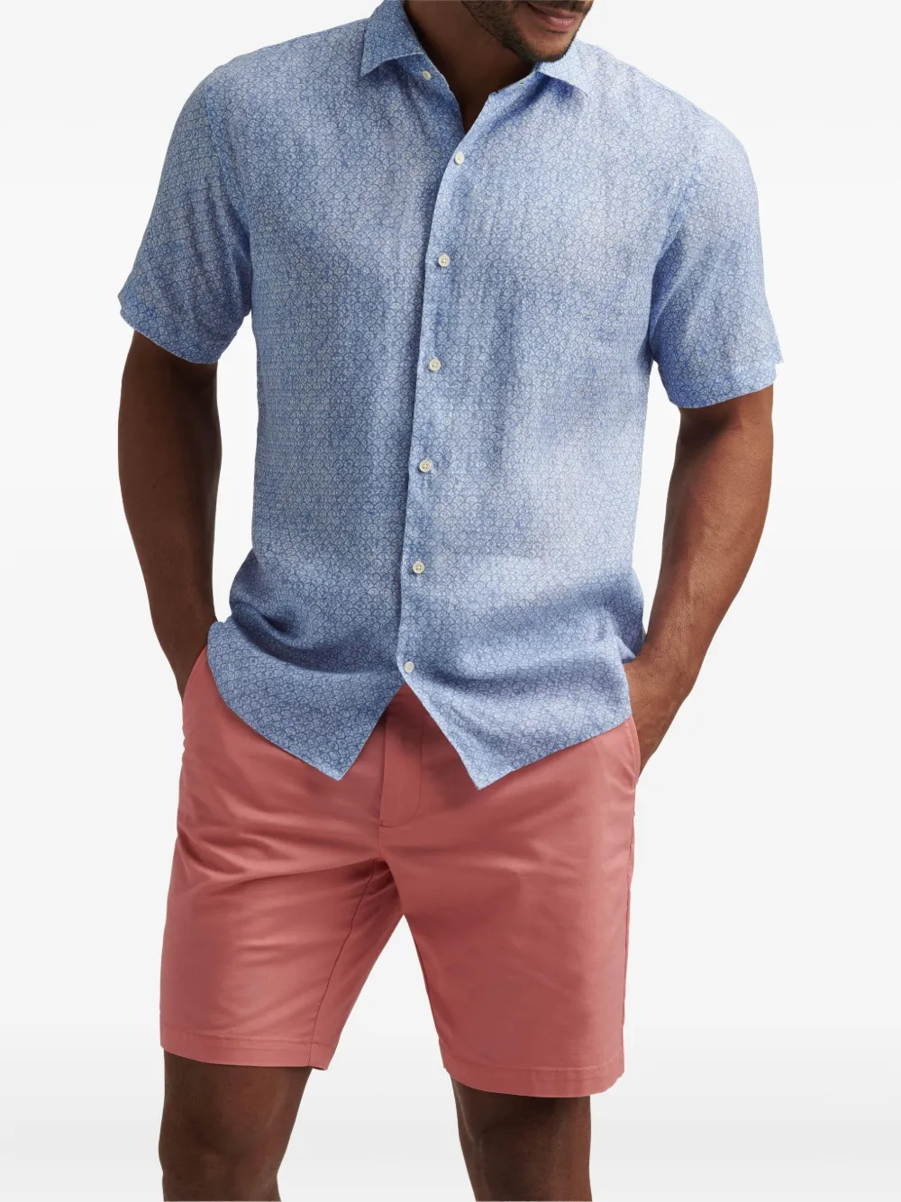 Peter Millar geometric-print short-sleeved shirt | Image 2