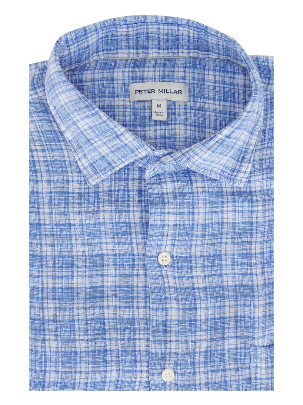 Peter Millar checked button-up shirt | Blue | Image 1