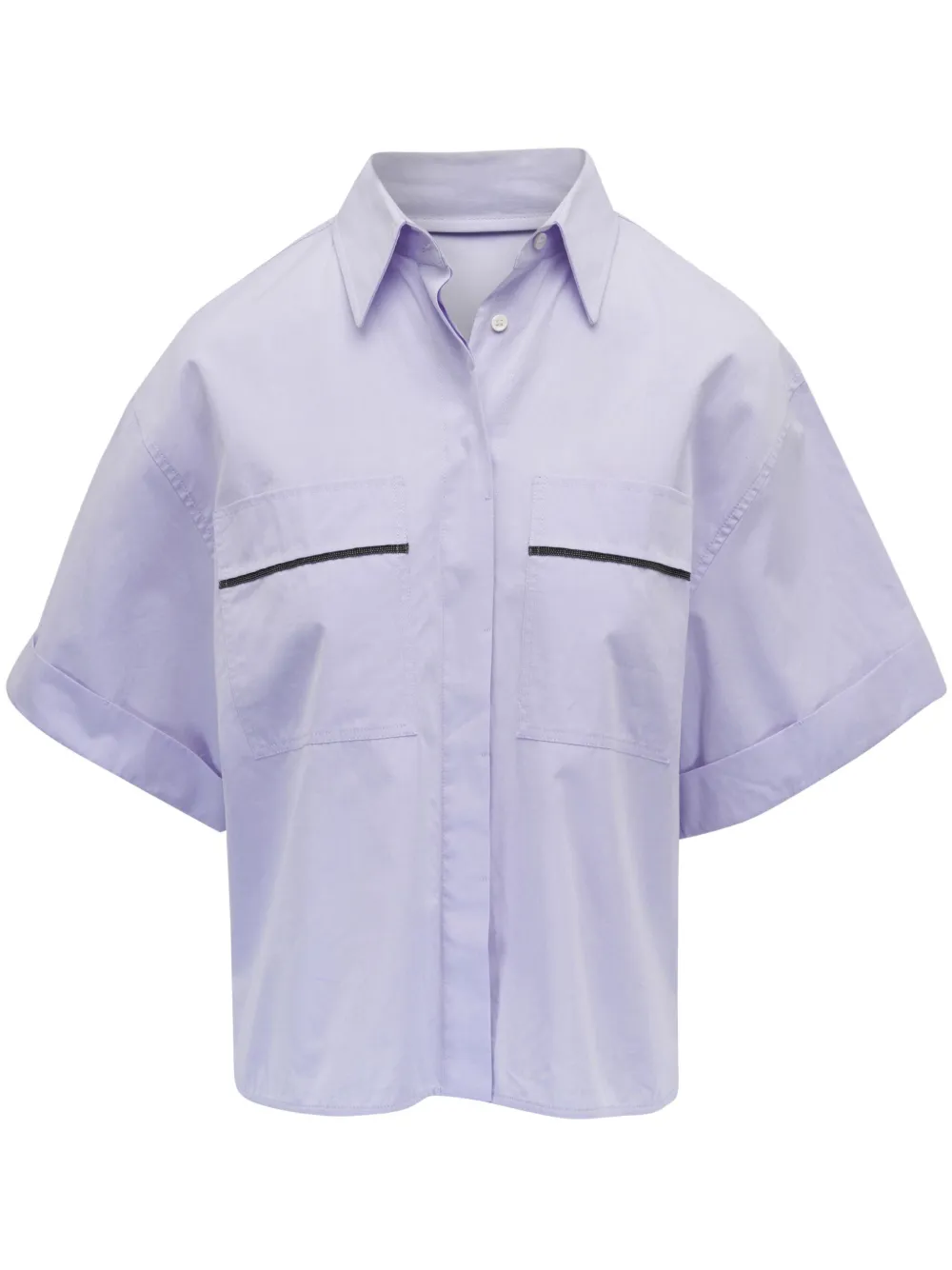 Brunello Cucinelli camisa de algodón | morado | Image 1