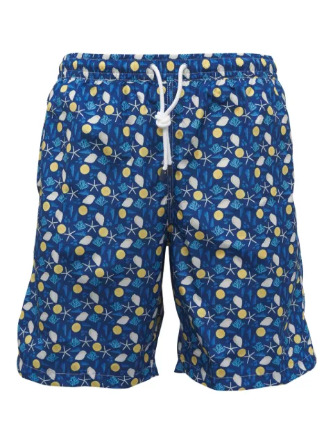 Fedeli graphic-print swim shorts 