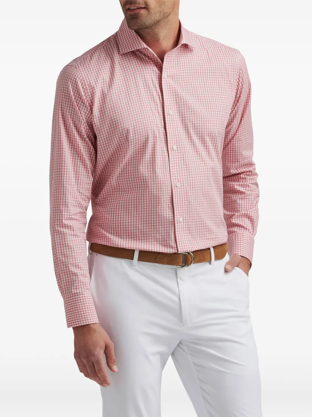 Peter Millar gingham-pattern button-up shirt | Image 2
