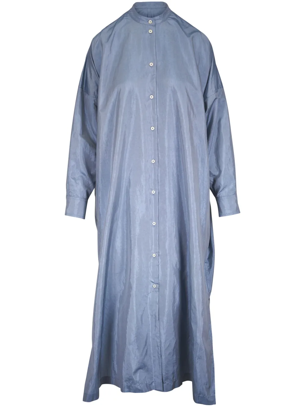 Jil Sander Satijnen blousejurk Blauw