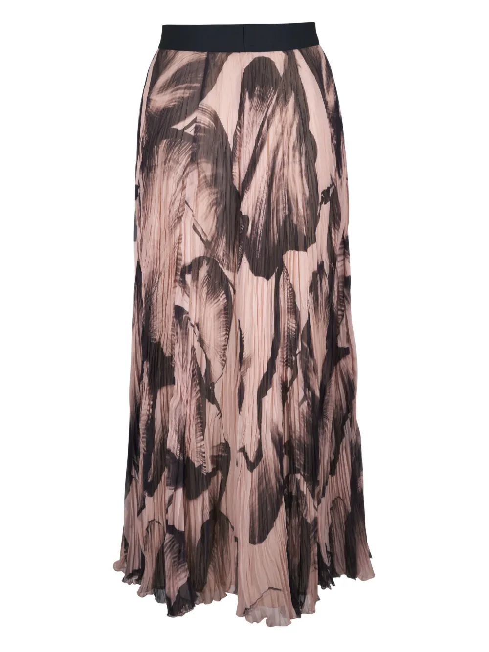 Agnona Rok met abstracte print - Beige