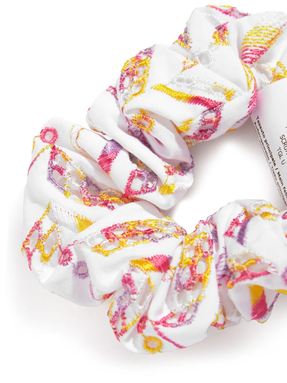 Missoni Kids Scrunchie met borduurwerk Wit
