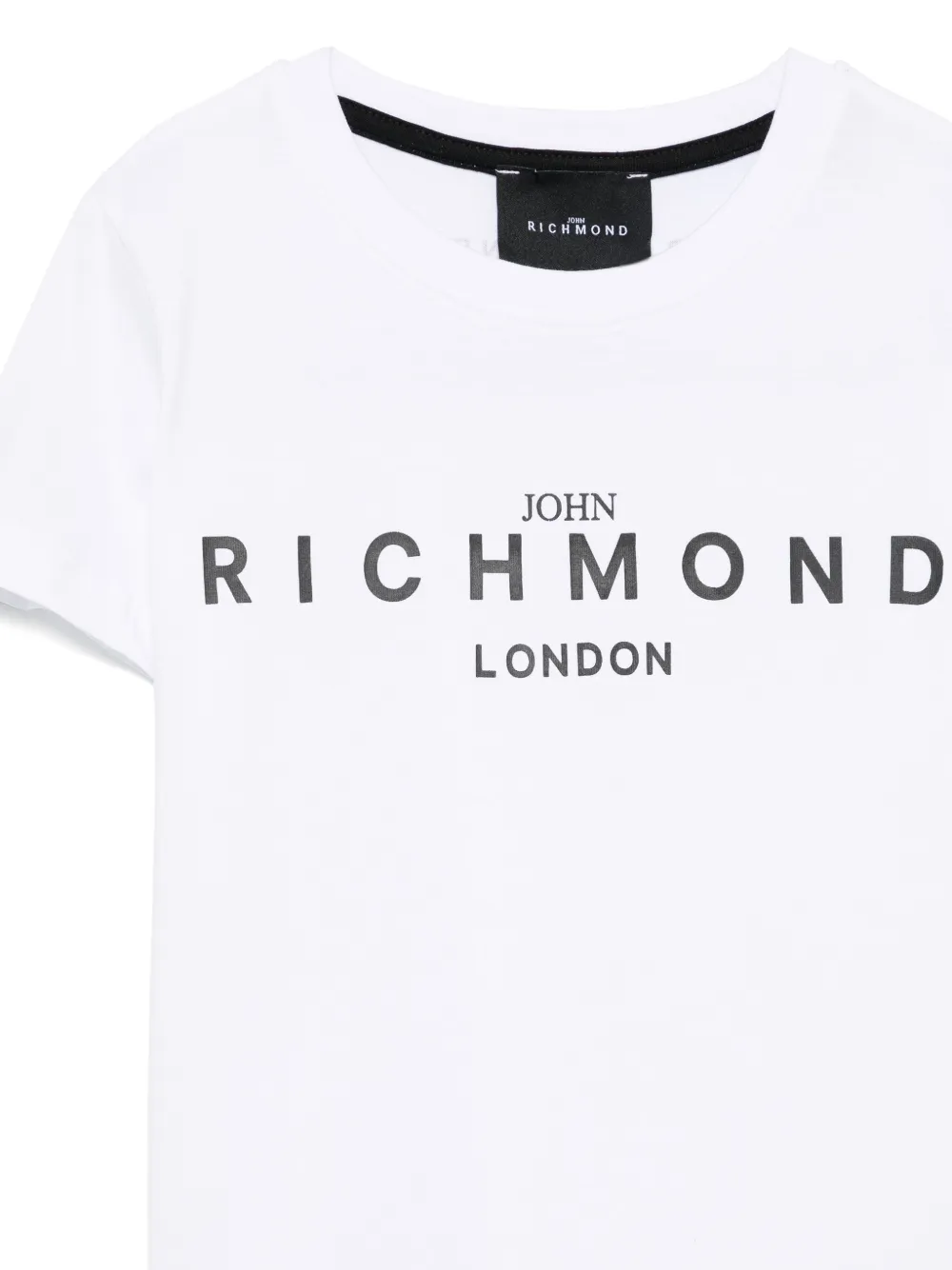John Richmond Junior T-shirt met logoprint Wit