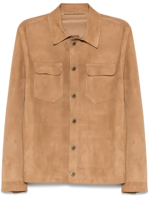 Salvatore Santoro suede shirt jacket