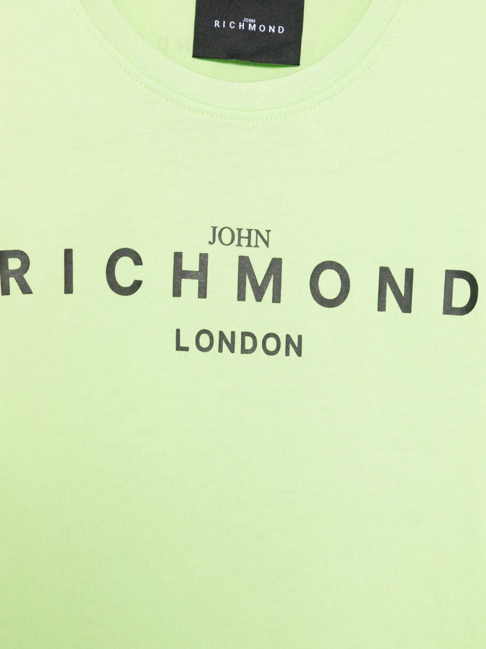 John Richmond Junior T-shirt met logoprint Groen