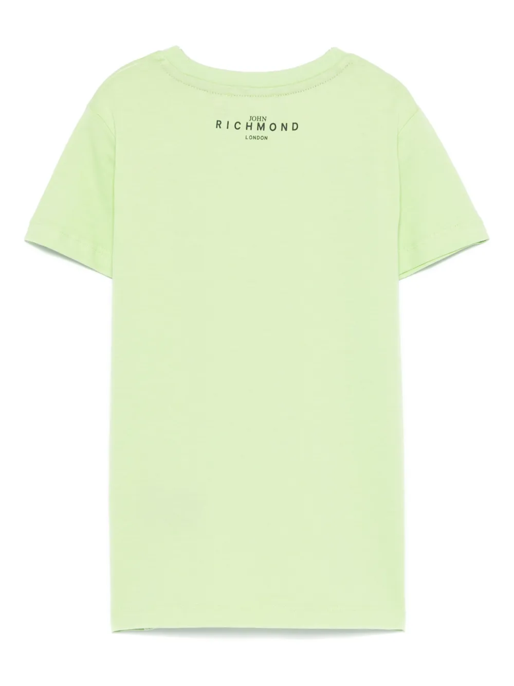 John Richmond Junior T-shirt met logoprint Groen