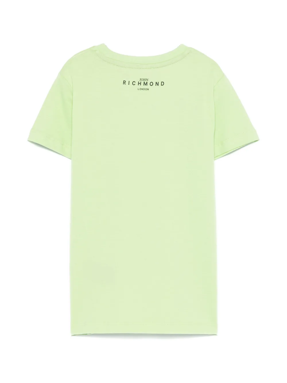 John Richmond Junior T-shirt met logoprint - Groen