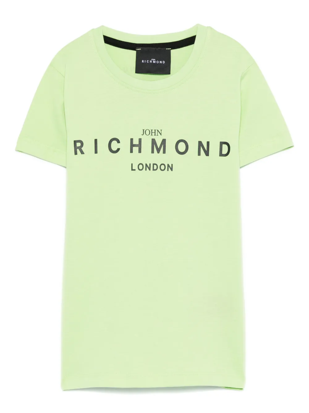 John Richmond Junior T-shirt met logoprint Groen