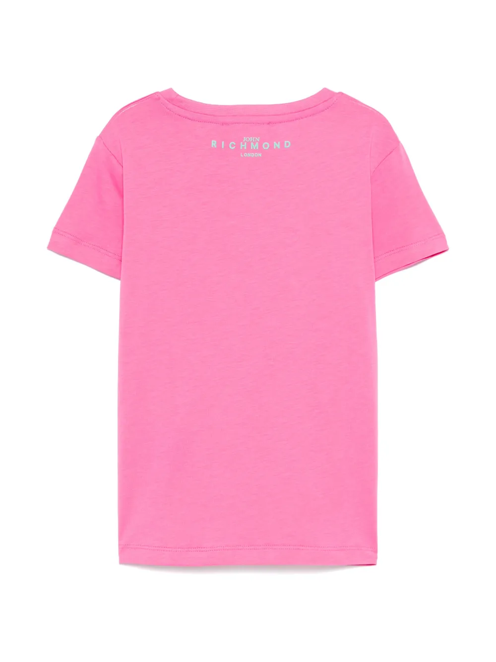 John Richmond Junior T-shirt met logoprint - Roze