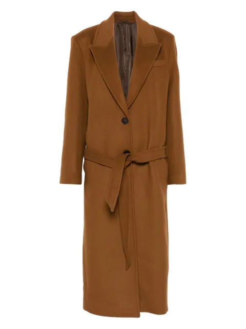 The Attico single-breasted belted coat