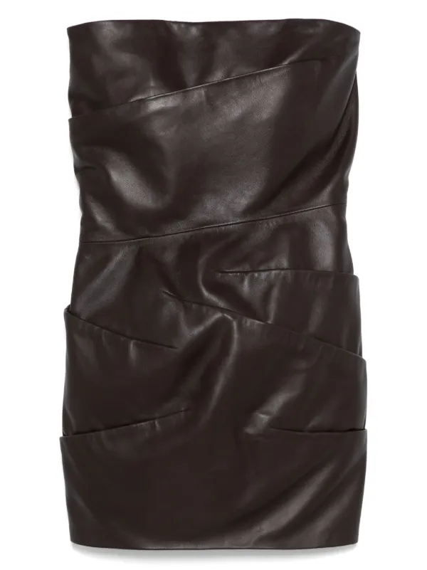 brown dress with silver accessories Giada