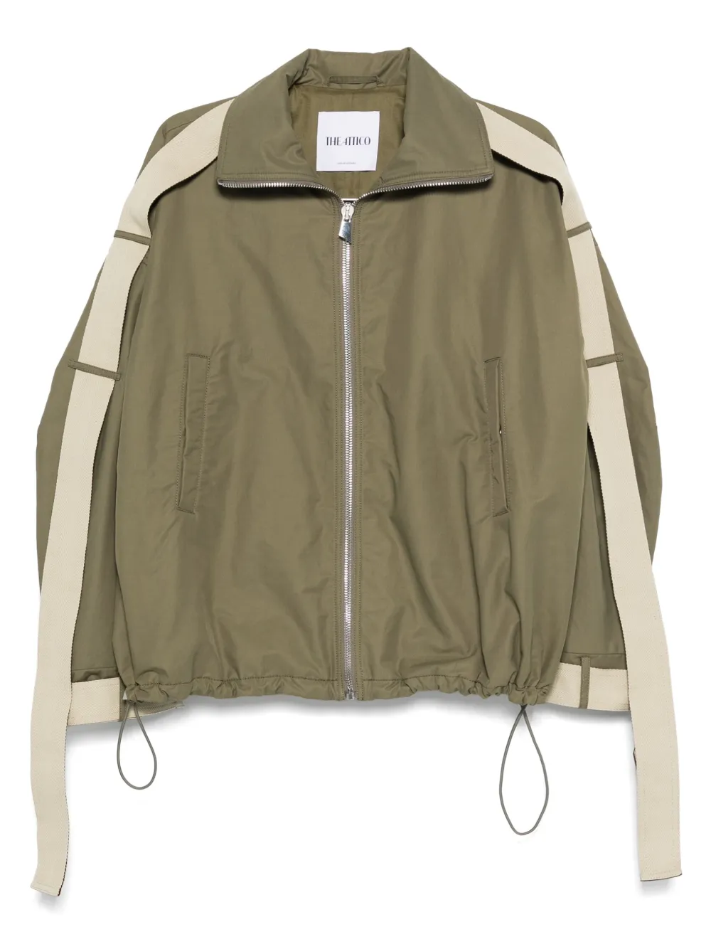 The Attico string-detail bomber jacket | verde | Image 1