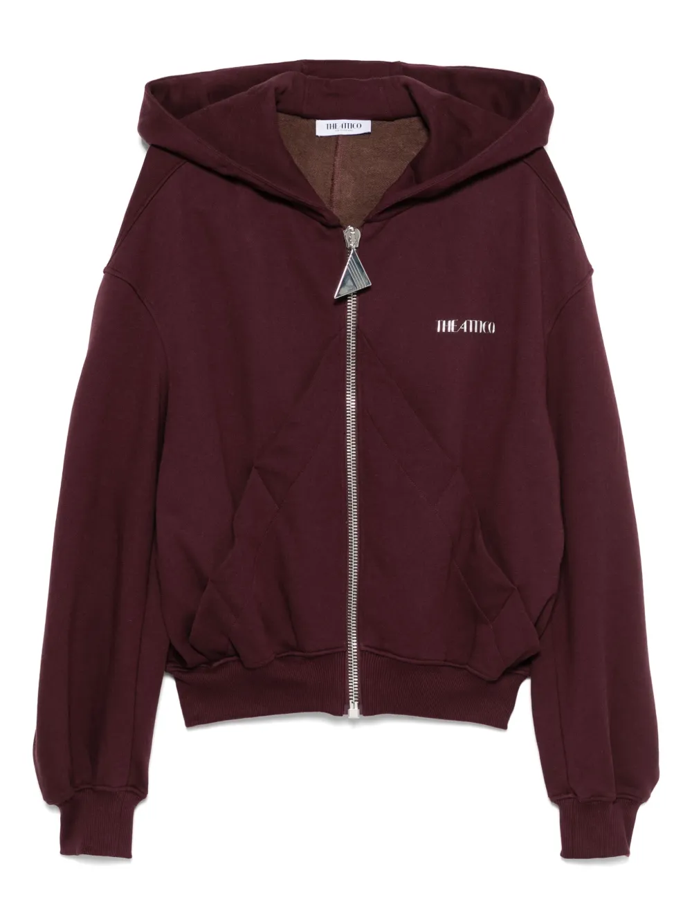 The Attico zip-up hoodie | Purple | Image 1