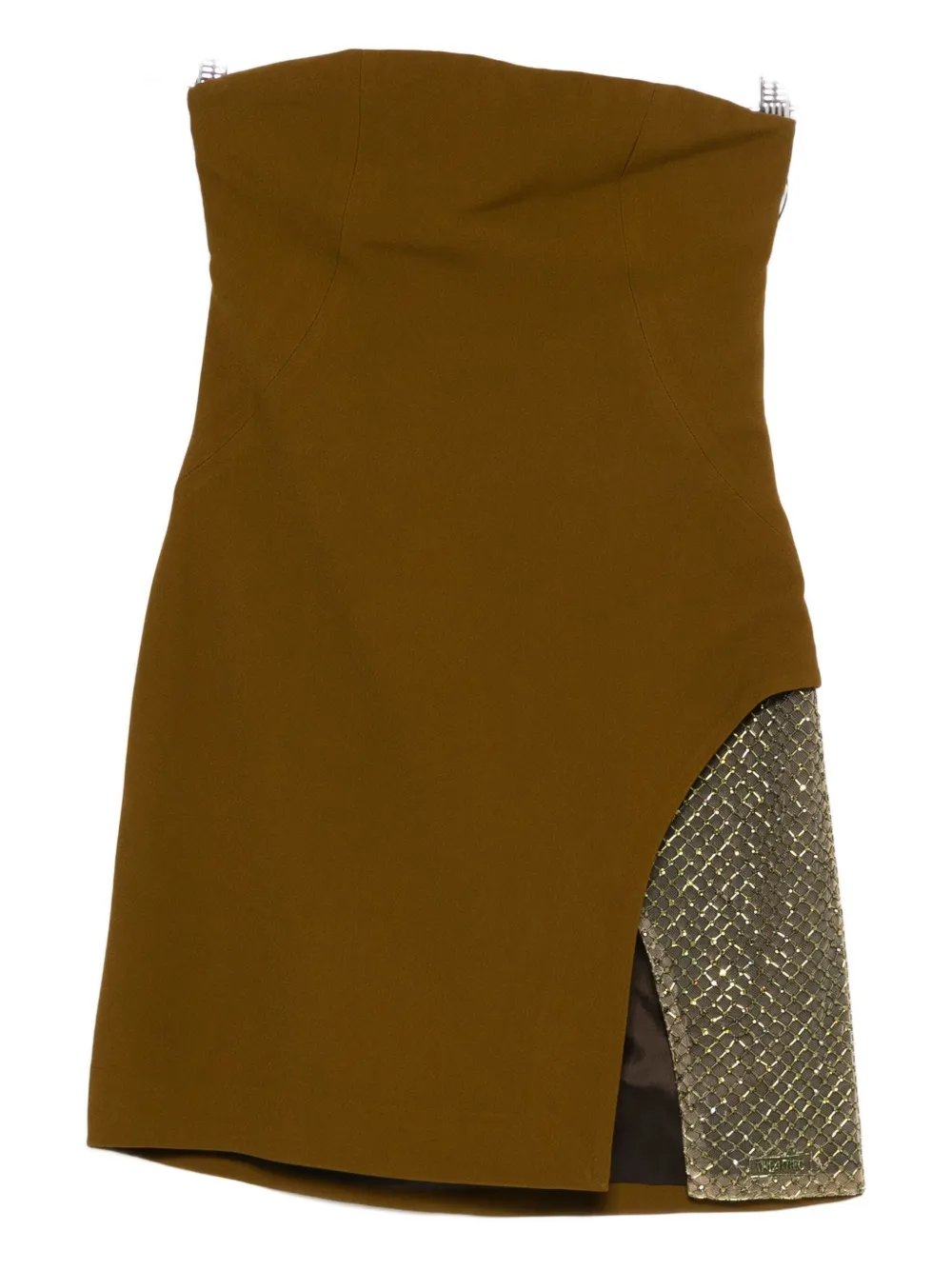 The Attico Mini-jurk met mesh Groen