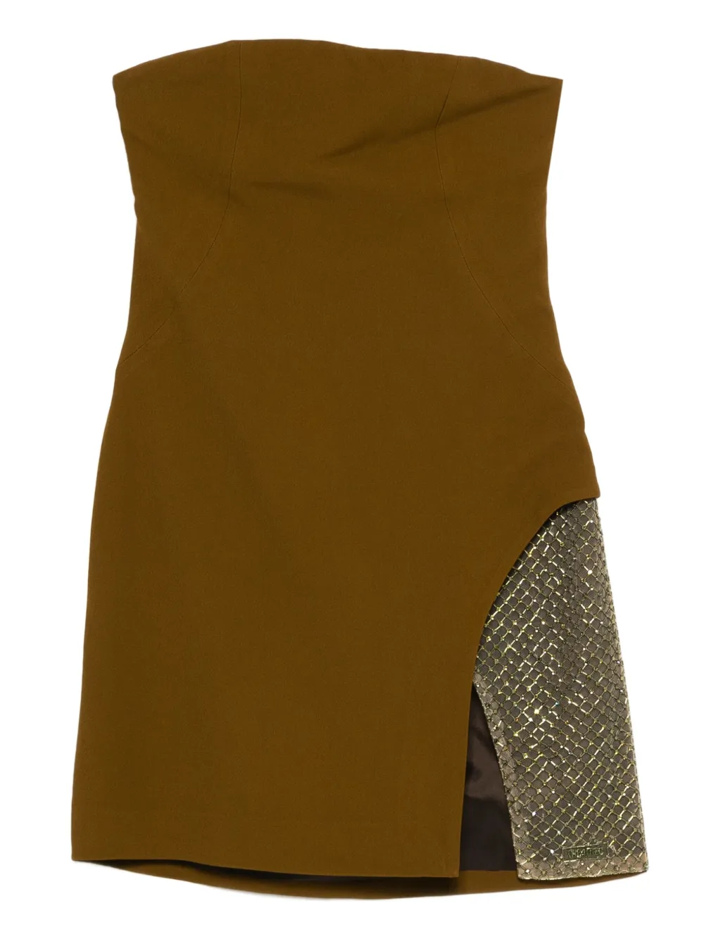 The Attico Mini-jurk met mesh Groen