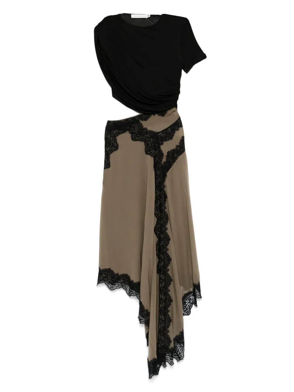 Christopher Esber asymmetric-design midi dress | Green | Image 1