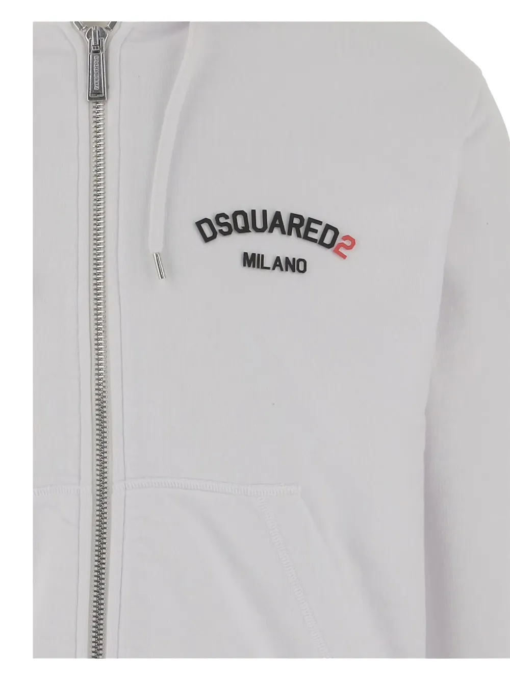 DSQUARED2 Katoenen hoodie met logo Wit