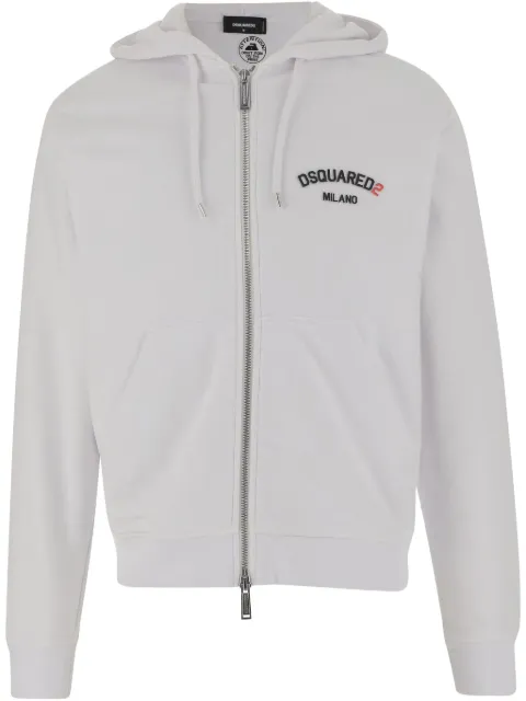 DSQUARED2 logo cotton hoodie