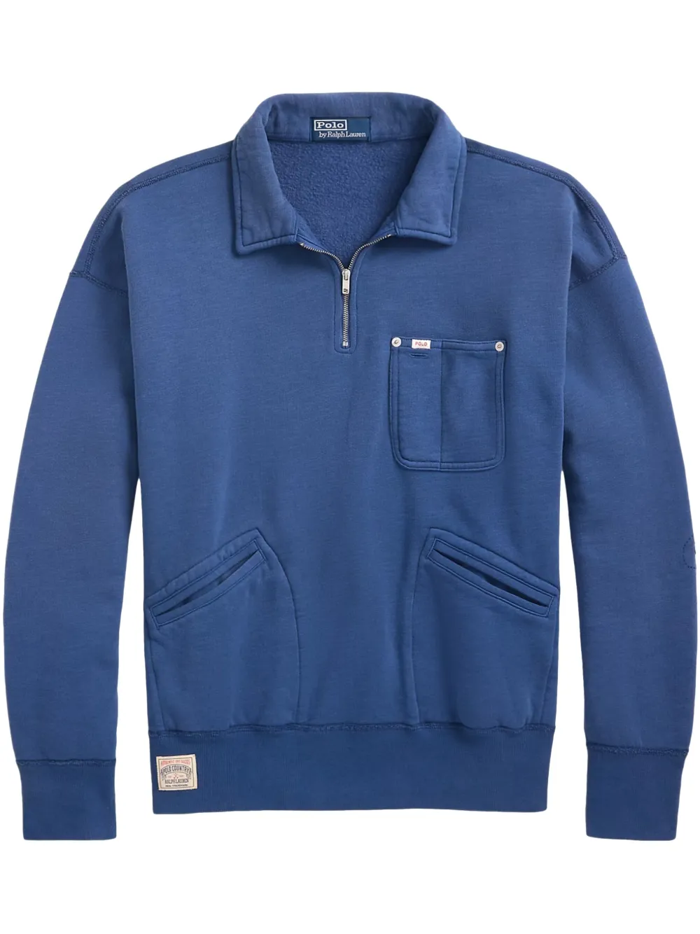 Polo Ralph Lauren قميص بولو بشارة شعار الماركة | أزرق | Image 1