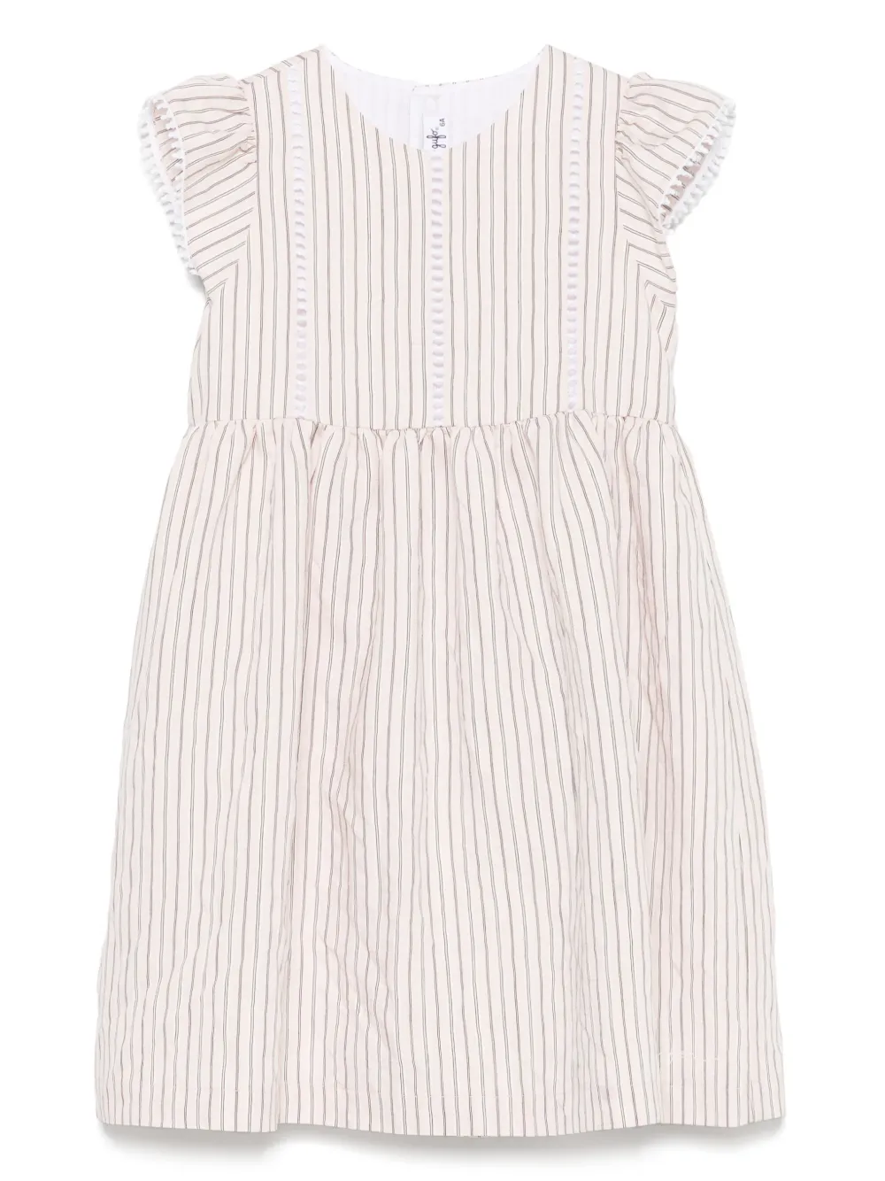 Shop Il Gufo Striped Dress In Pink