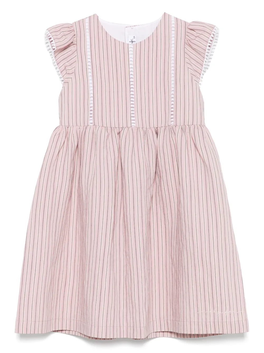 Il Gufo Gestreepte jurk Roze