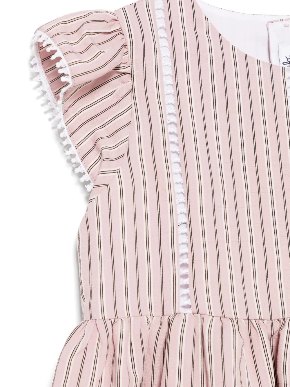 Il Gufo Gestreepte jurk Roze