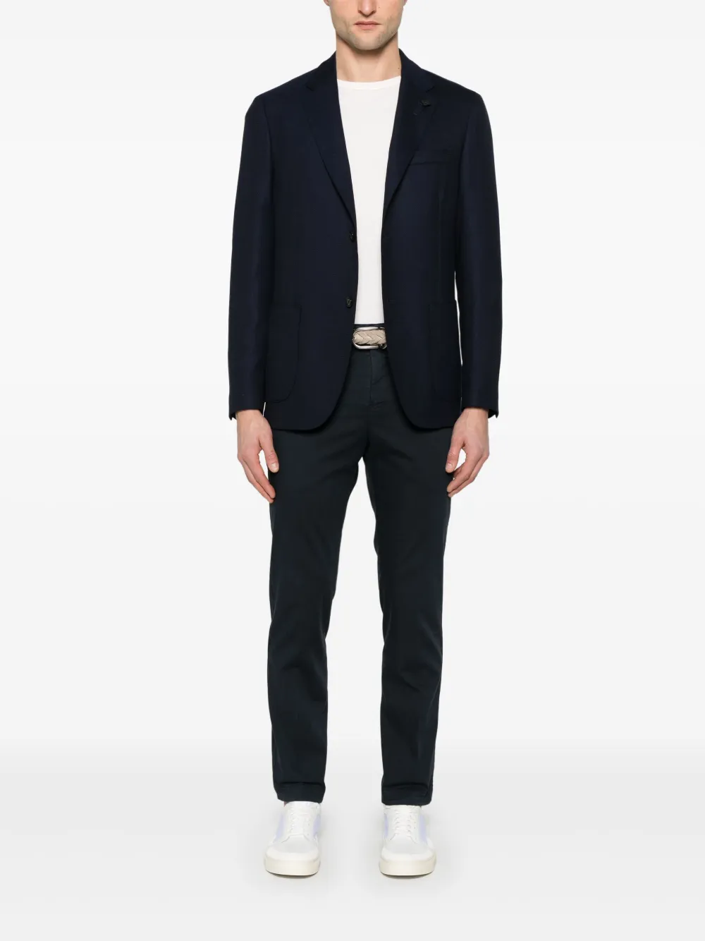 Lardini Wollen blazer - Blauw