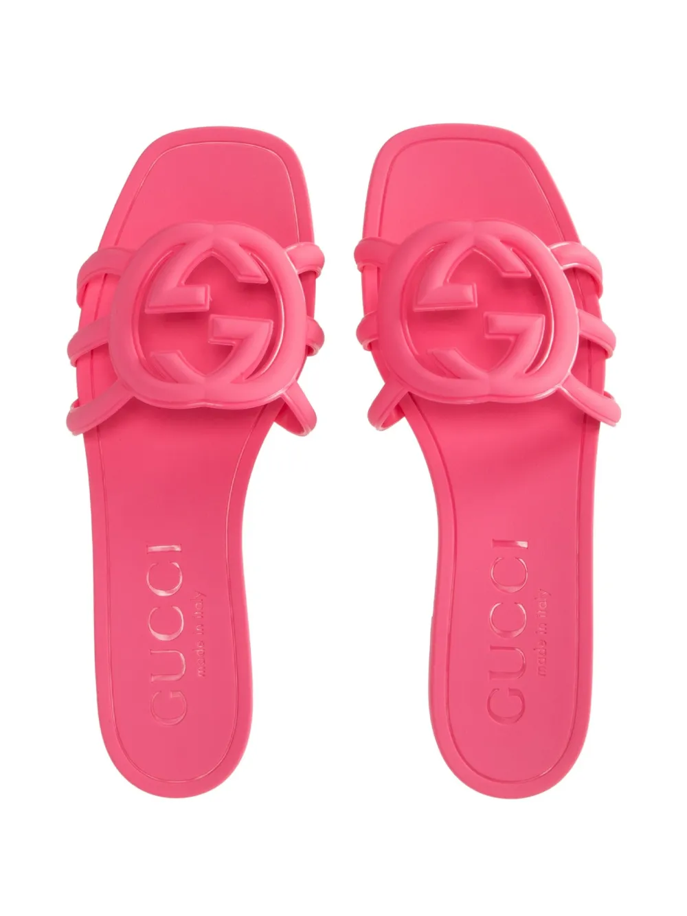 Gucci Interlocking G Sandals In Pink