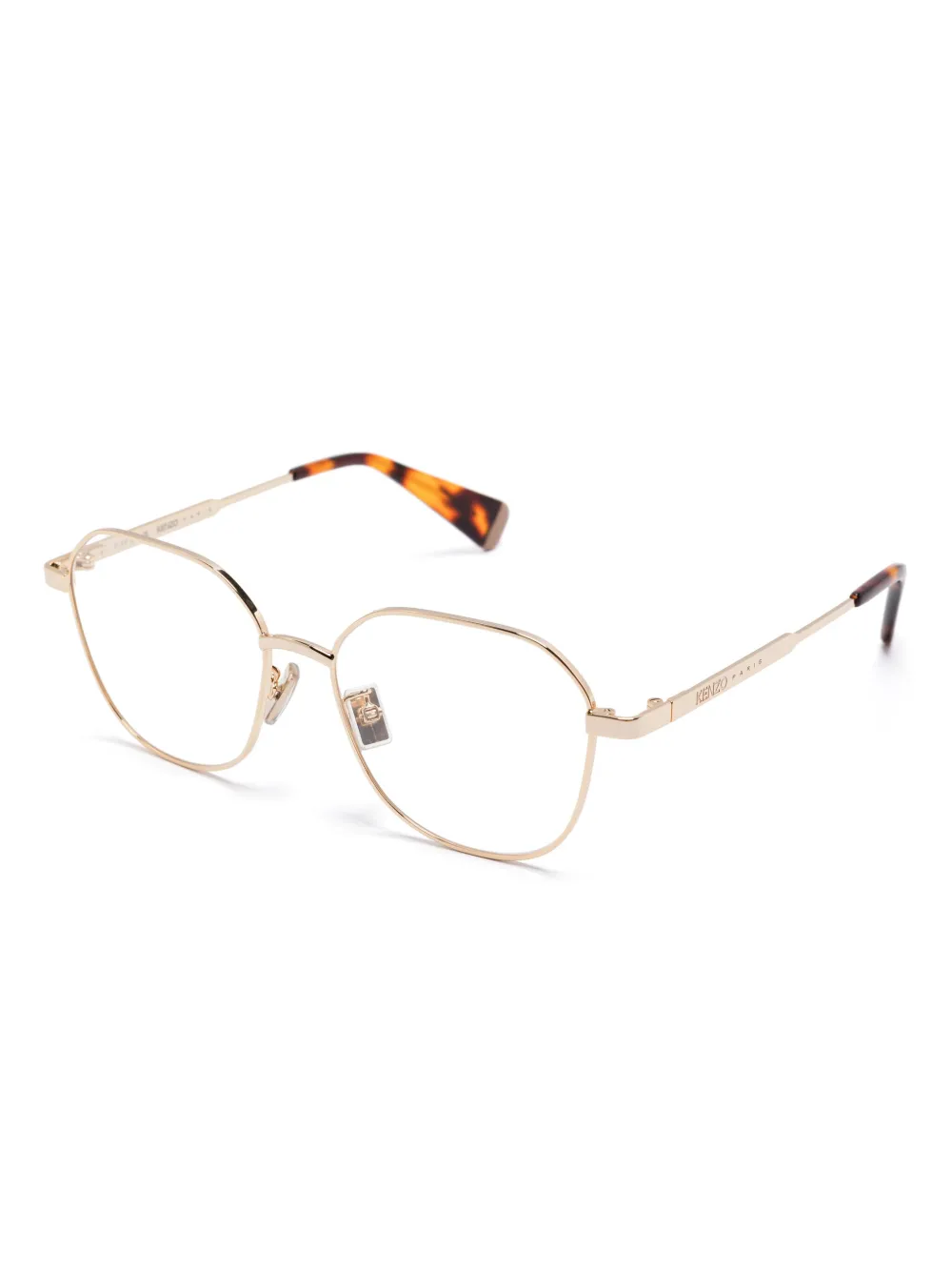 Kenzo Bril met geometrisch montuur - Goud