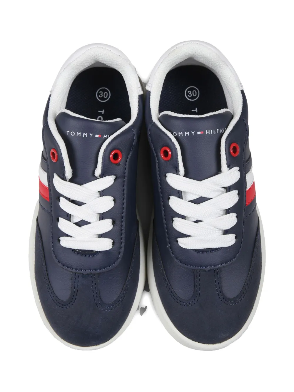 Tommy Hilfiger Junior Flag Mixed Trainers In Blue