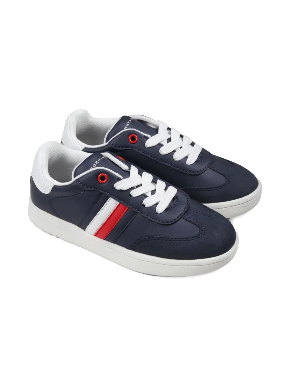 Tommy Hilfiger Junior Flag Mixed Trainers In Blue