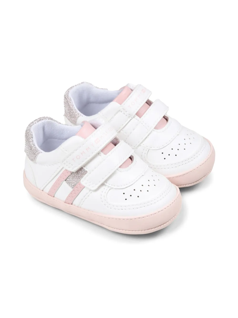 Tommy Hilfiger Junior Sneakers met klittenband Wit