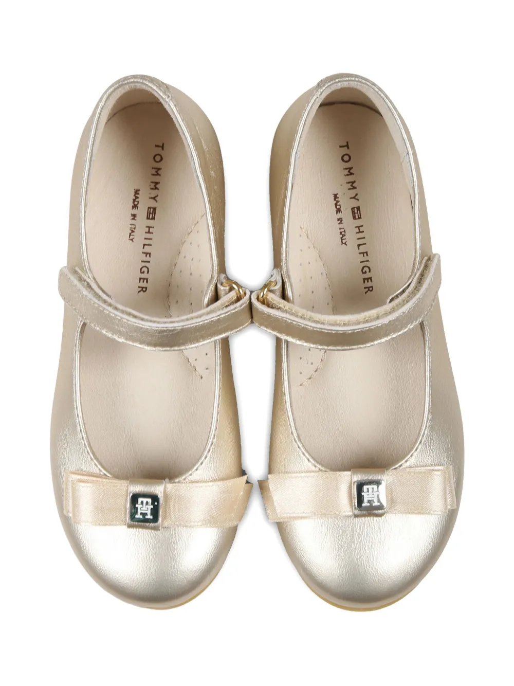 Tommy Hilfiger Junior Ballerina's met strikdetail Goud