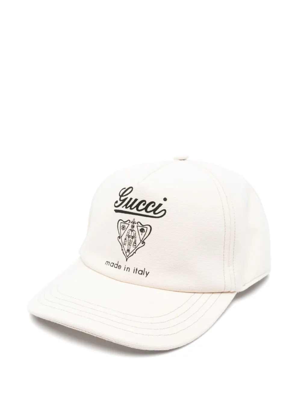 logo-print cap