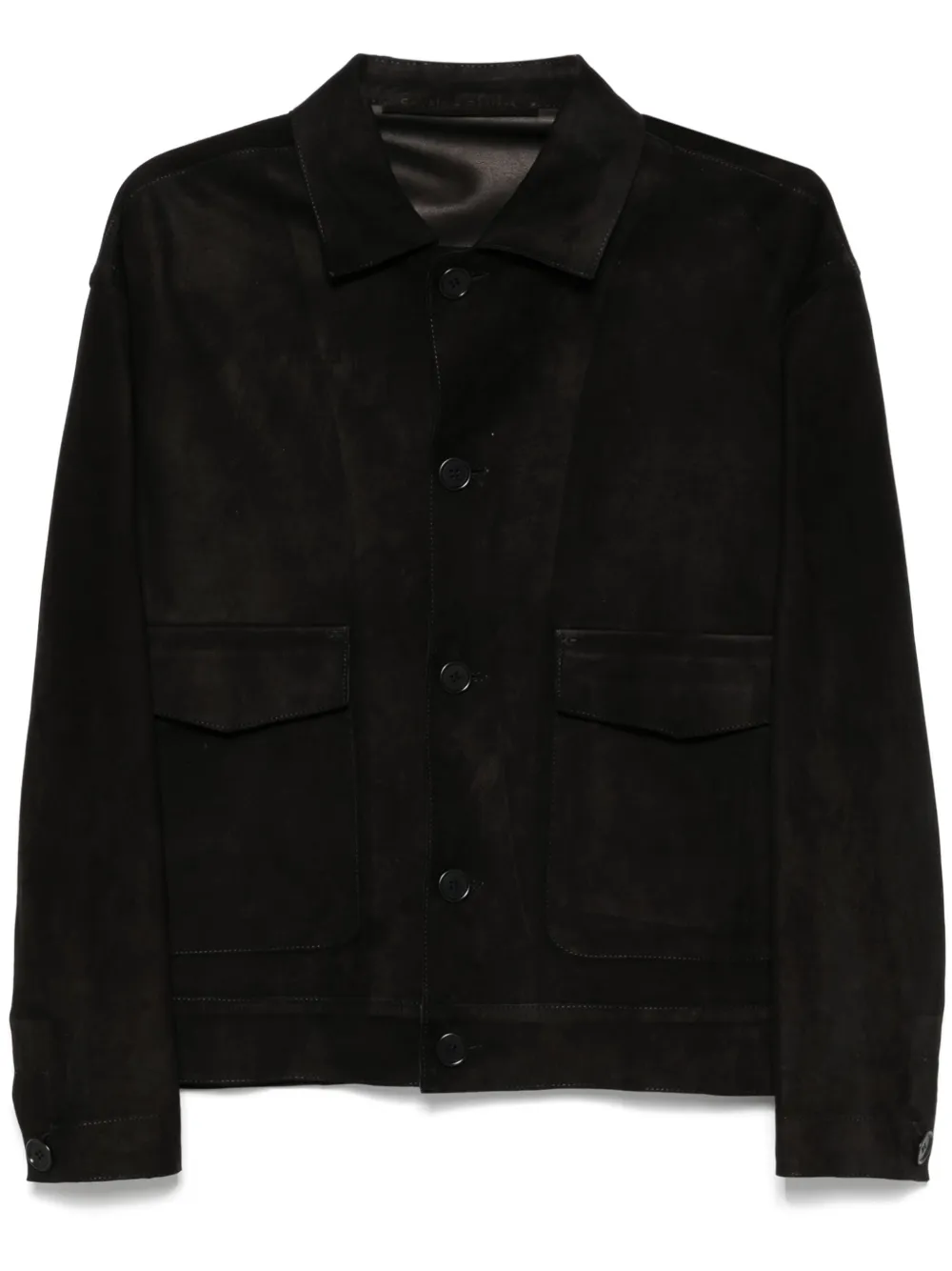 Salvatore Santoro veste en daim | noir | Image 1