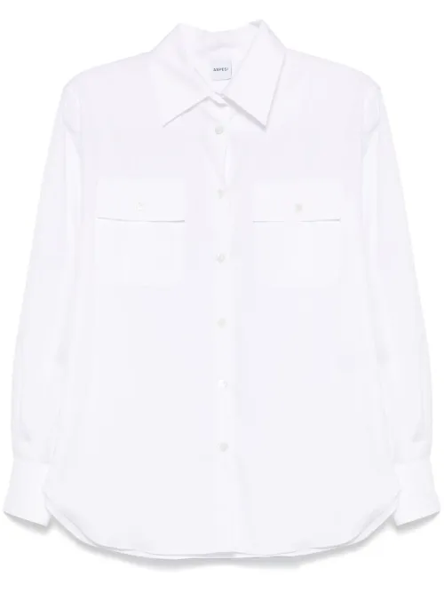 ASPESI chemise en popeline - Blanc - ASPESI - Modalova